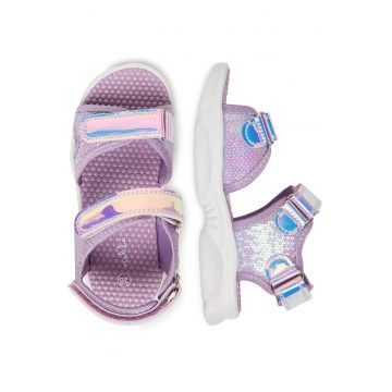 Sandale copii  violet - material sintetic -