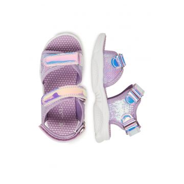 Sandale copii  violet - material sintetic -