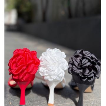 Sandale cu toc Rouzy Rosii