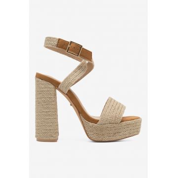Sandale dama  5904862831145 - Textil - Bej - Bej