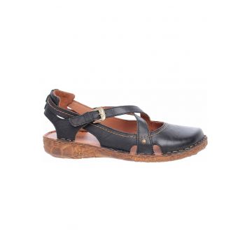 Sandale dama casual -  Piele naturala - Negru -