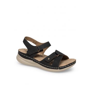 Sandale dama - dwqf - Negru