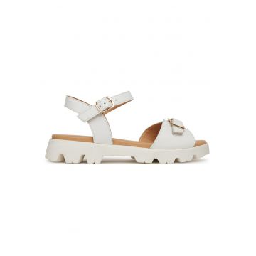 Sandale dama -  GRD-3134-03 - piele naturala - Alb
