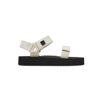 Sandale dama -  Light Mirage - tesatura - alb/negru