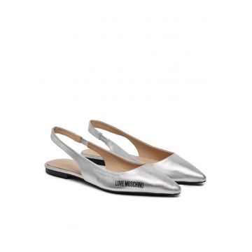 Sandale dama  piele naturala - argintiu