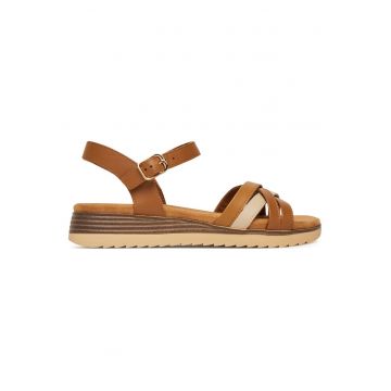Sandale dama -  piele naturala - culoare maro -