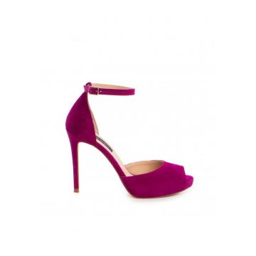 Sandale dama piele naturala Magenta Barbie