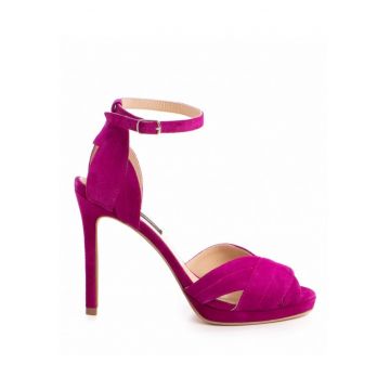 Sandale dama piele naturala Magenta Smaranda