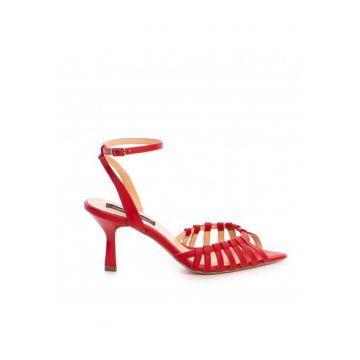 Sandale dama piele naturala Rosu Kris