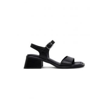 Sandale de dama -  piele naturala - negru -