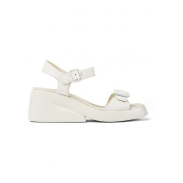 Sandale de piele cu talpa wedge Kaah