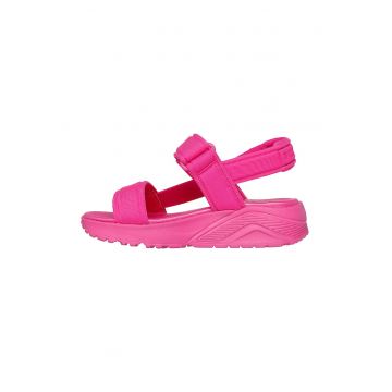Sandale din material textil cu velcro Uno Lite - Roz aprins