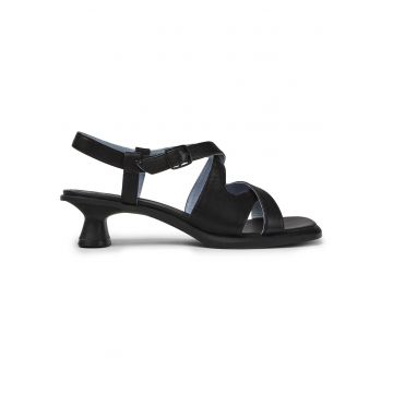 Sandale din piele Dina - Negru