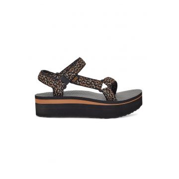 Sandale flatform cu animal print Universal