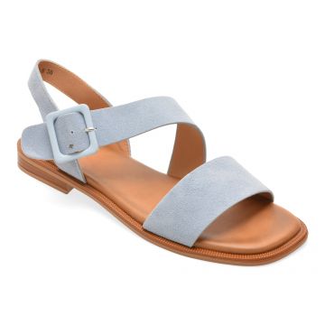 Sandale FLAVIA PASSINI albastre, 35K6, din piele intoarsa