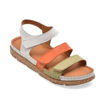 Sandale FLAVIA PASSINI albe, M209, din piele naturala