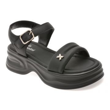 Sandale FLAVIA PASSINI negre, 56111, din piele ecologica