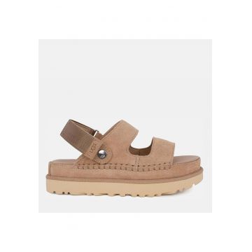 Sandale Goldenstar Glide convertibile din piele intoarsa cu inchidere velcro