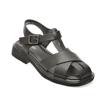 Sandale GRYXX negre, 18297, din piele naturala
