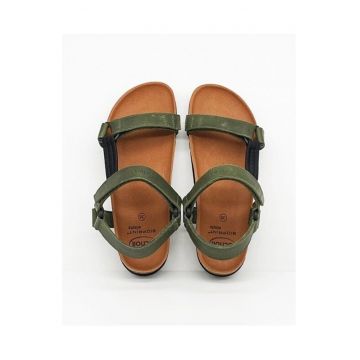 Sandale  MF230091043 - verde - talpa antiderapanta - material nabuc -