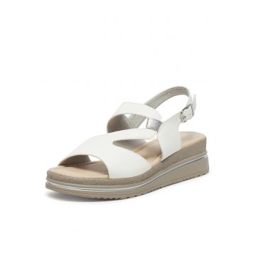 Sandale  pentru femei - alb - tesatura - Alb