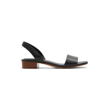 Sandale slingback de piele Doreanna - Negru
