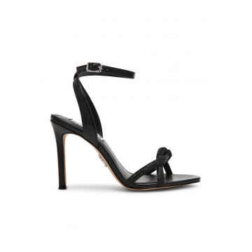 Sandale stiletto cu strasuri Jewells - Negru