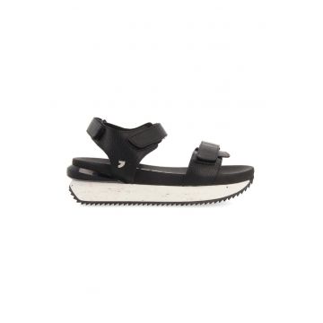 Sandale wedge de piele ecologica Goldona