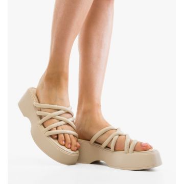 Platforme dama Dunn Bej