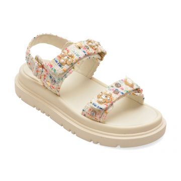 Sandale ALDO albe, 14190497, din material textil