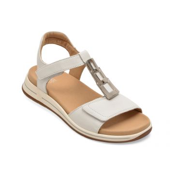 Sandale ARA albe, 34804, din piele naturala