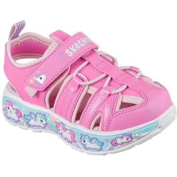 Sandale copii Skechers Play Scene Splash - Cute Crew 303162N-PKLP