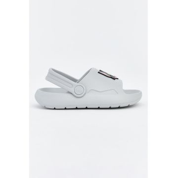 Sandale cu imprimeu Tom si Jeryy - Gri/Maro scortisoara/Gri inchis