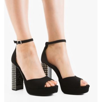 Sandale cu toc Avan Negre