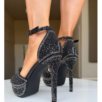 Sandale cu toc Gendry Negre