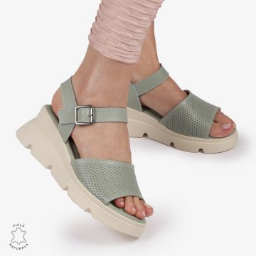 SAndale DAMA DIN PIELE NATURALA CU TALPA INALTA CRL1420 BARILLA