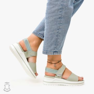 SANDALE Dama Piele Naturala CU BARETA CRL1098 Culoare: BARILLA