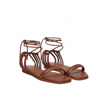 Sandale dama -  piele naturala - maro