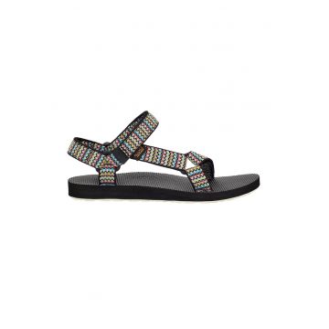 Sandale dama -  Plastic - Negru - Multicolor