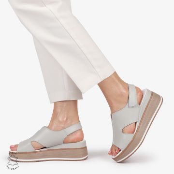 SAndale DAMA SPORT DIN PIELE NATURALA CU INCHIDERE SCAI CRL1410 GRI