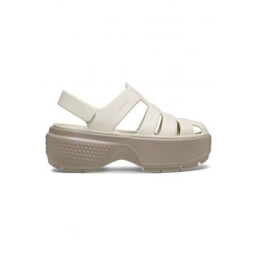 Sandale dama  Stomp Fisherman - design modern - talpa extra groasa - sintetic - bej