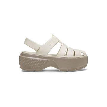 Sandale dama  Stomp Fisherman - design modern - talpa extra groasa - sintetic - bej