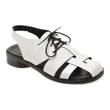 Sandale EPICA albe, 1766373, din piele naturala