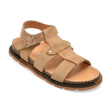 Sandale EPICA bej, 3432618, din piele intoarsa