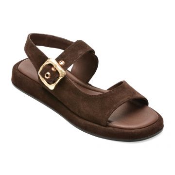 Sandale EPICA maro, 1001347, din piele intoarsa