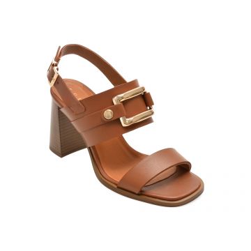 Sandale EPICA maro, 2351, din piele naturala