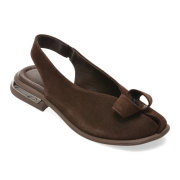 Sandale EPICA maro, 656126, din piele intoarsa
