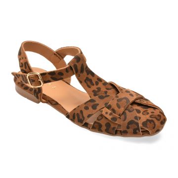 Sandale EPICA maro, 67, din piele naturala
