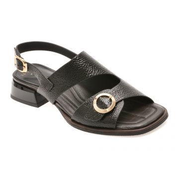 Sandale EPICA negre, 2772018, din piele naturala lacuita