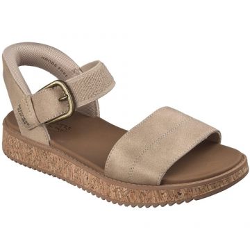 Sandale femei Skechers Bobs Sun Vibe - Be Corky 114423-NAT